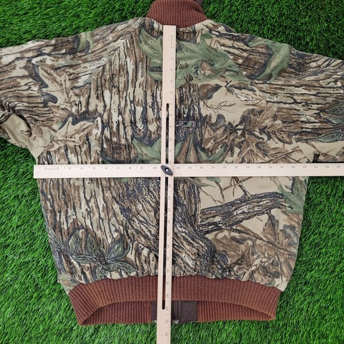 Vintage Duxbak Hoodie Jacket Large 23x23 Boxy Lined Hunting - Picture 5 of 22