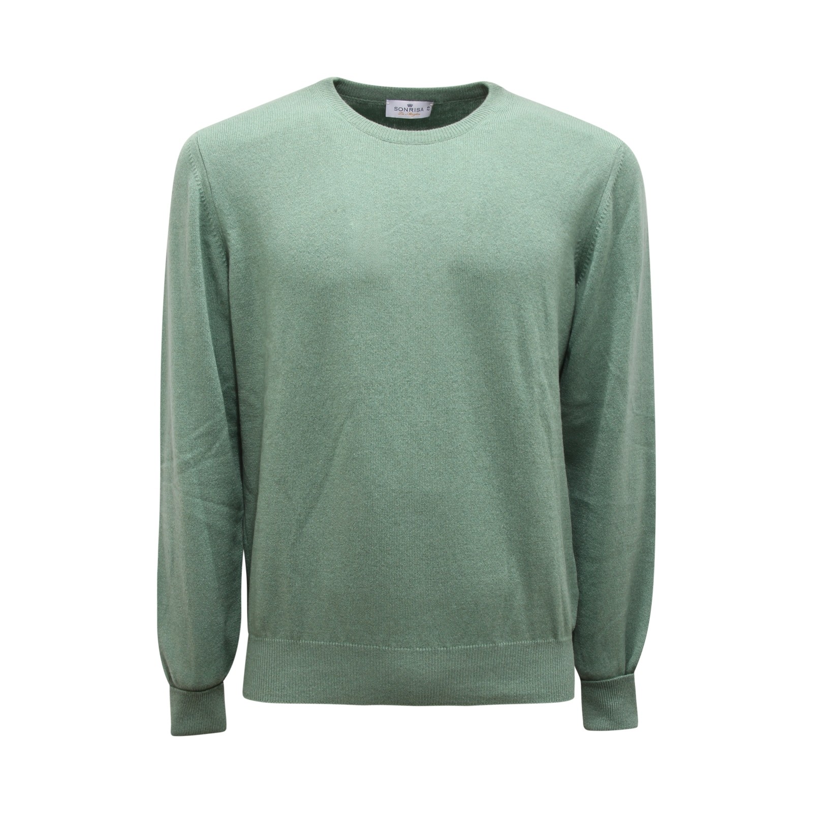 5061AZ МУЖСКОЙ КАШЕМИРОВЫЙ СВИТЕР MAGLIONE UOMO SONRISA ЗЕЛЕНЫЙ 46090₽