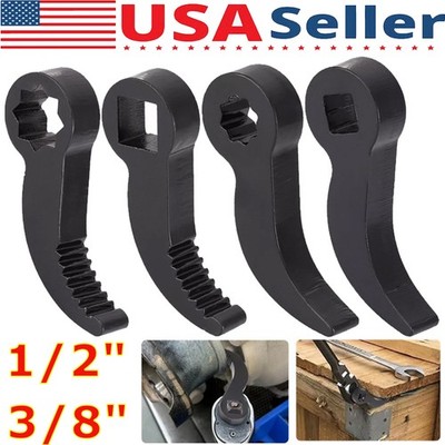 Pry Bar Wrench Adapter Head Half Shaft Removal Crowbar 1/2'' 3/8'' Ratchet Tool