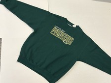 Green Bay Packers Sweatshirt Vintage 90s Majestic Dark Green Embroidered logo XL