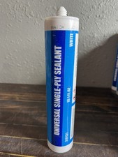 Universal Single-Ply Sealant White 10.1 fl oz Commercial Roofing Caulk Tube 3 pk