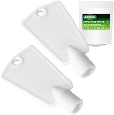 2Pack 297147700 Refrigerator Door Lock Key Compatible with Frigidaire Kenmore El