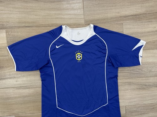 Vintage Nike Brazil Soccer Jersey XL Mens Dri Fit National Team #10 CBF SEE PICS - Picture 2 of 13