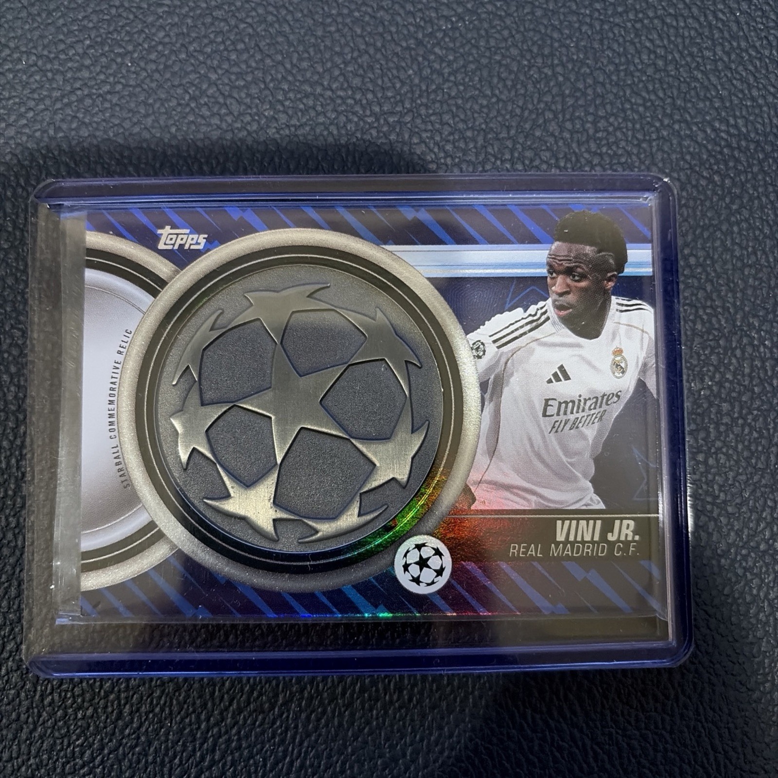 2025-26 Topps UEFA - Starball Commemorative Relic - Vinicius Jr. (#SCR-VJ) SSP view 1