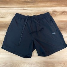 American Eagle Mens Active Shorts Black Large L 5" Recycled Stretch AE