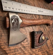 Tribute ETCHd Pocket Axe Throughbred Blue Grass Belknap Hatchet Salesman Sample