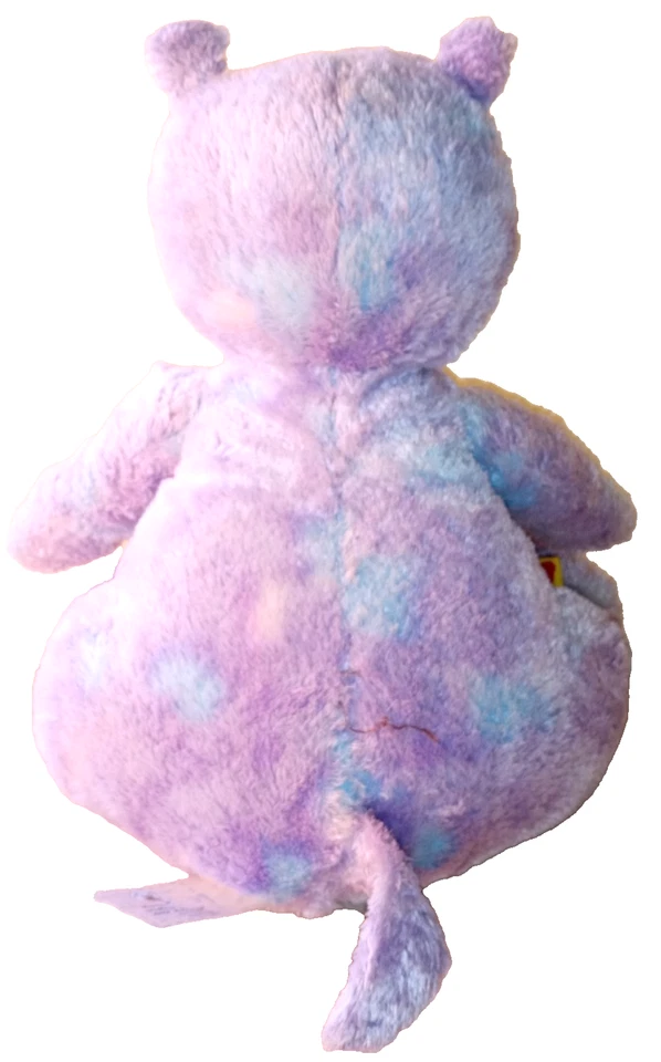 Build A Bear Purple Blue Tye Dye Plush Hippo 12" Stuffed Animal Hippopotamus - Image 4 of 4