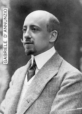 Gabriel D'Annuncio Italian author and soldier Historic Old Photo