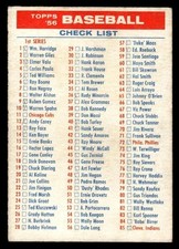 1956 Topps Baseball #341 Checklist 1/3 VG *n1