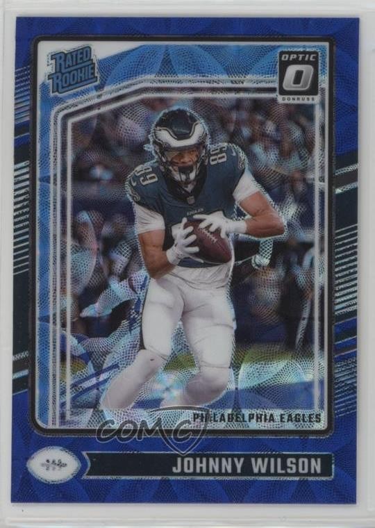 2024 Panini Donruss Optic Rated Rookie Blue Scope Prizm Johnny Wilson #256 0y59