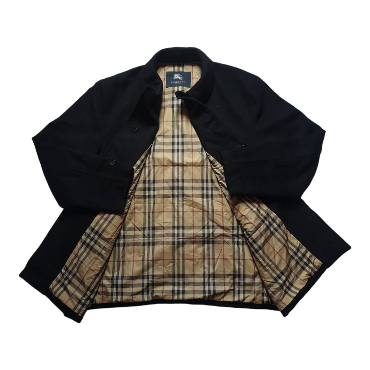 Vintage Burberry trench Jacket Wool Nova Check Coat Overcoat Vintage Burberry trench Jacket Wool Nova Check Coat Overcoat