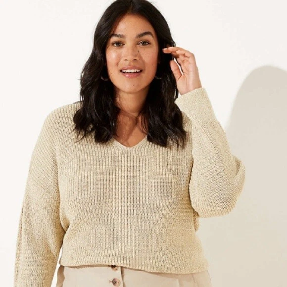 Loft gold sweater clearance