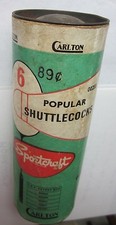 Carlton Sportcraft Popular Shuttlecocks Vintage Can Made In England Badminton