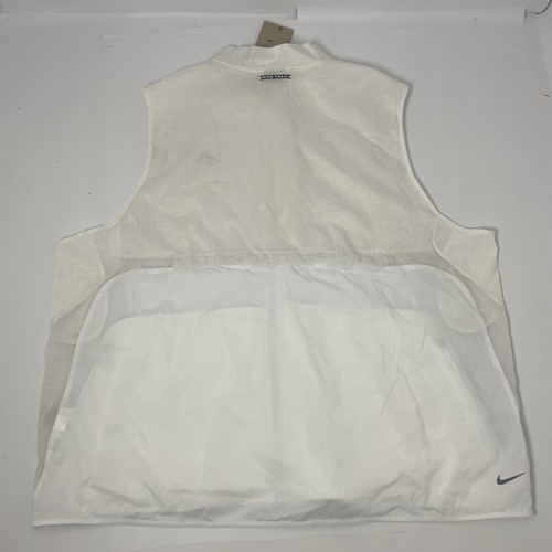 New Nike Trail Aireez Men’s Reflective Running Vest FN4004-121 Size XXL White - Picture 2 of 4