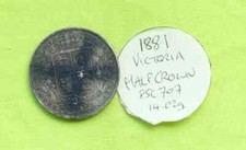 1881 UK Silver HALF CROWN coin Victoria (1837 - 1901) (14.02g) ESC707