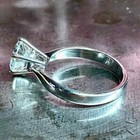 REAL Moissanite 2.00 CT Round Cut Women's Solitaire Ring 14K White Gold Plated — photo 4