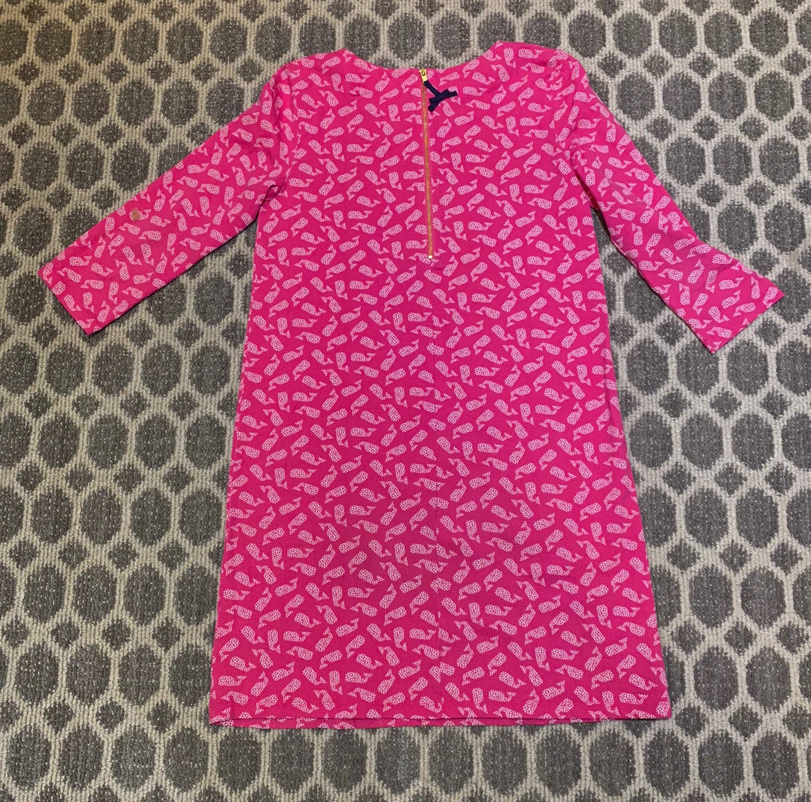 EUC Vineyard Vines Girls Whale Tail Tunic Dress Pink Size 14 Large | eBay