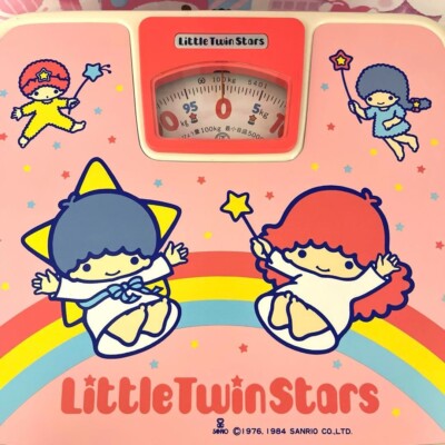 Little Twin Stars KikiRara Kikilala Weight Scale Sanrio 1984