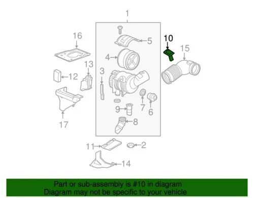 Genuine GM 2006-2010 Chevrolet GMC Silverado Sierra Air Flow Sensor Kit 97209545 — 第 2/2 张图片