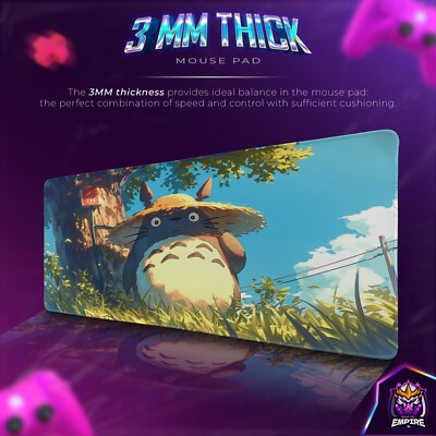 トトロ アニメーション マウスパッド Totoro Mouse Pad, Studio Ghibli Desk Mat, Anime Gaming Mouse Pad
