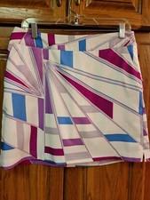 Adidas Clima Cool Multicolor Geometric Print Athletic Skort Size 6