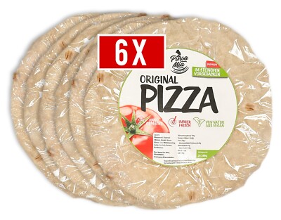 Pizzaboden 30cm - 6 Stück - Pizzateig ofenfertig - vorgebacken im Steinofen