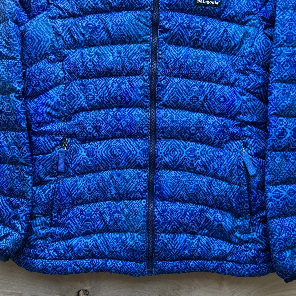 Patagonia Down Jacket Youth XL Blue Full Zip Insulated Winter Outerwear - Image 4 of 4