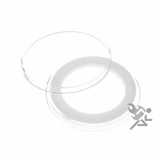 AirTite Holders 35mm White Ring Coin Capsules, 10 Pack