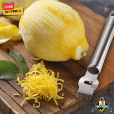 1 pc Stainless Steel Lemon Zester & Grater – Kitchen Peeler, Grater