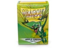Matte Apple Green 100 ct Dragon Shield Sleeves Standard
