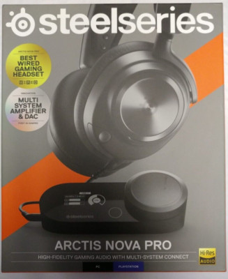 SteelSeries Arctis Nova Pro Wired Gaming Headset for PC & PS4