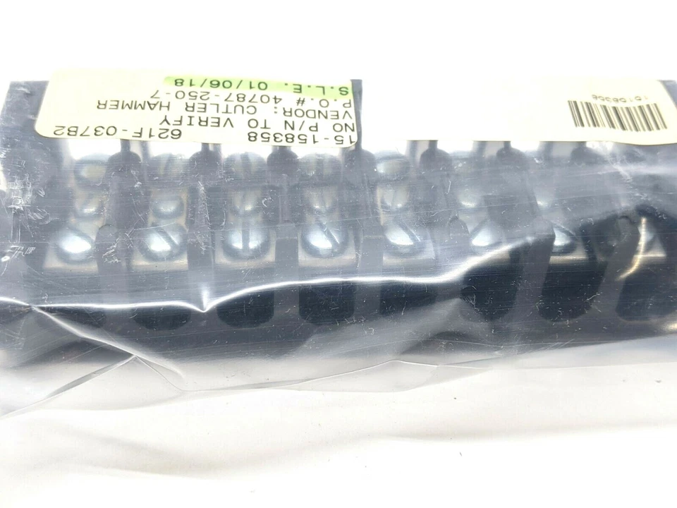 Cutler Hammer 10987H-6A 8 Pole Terminal Block 600V 30A - Image 2 of 3