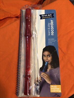 NEW FIRST ACT DISCOVERY LEARN & PLAY RECORDER New Red