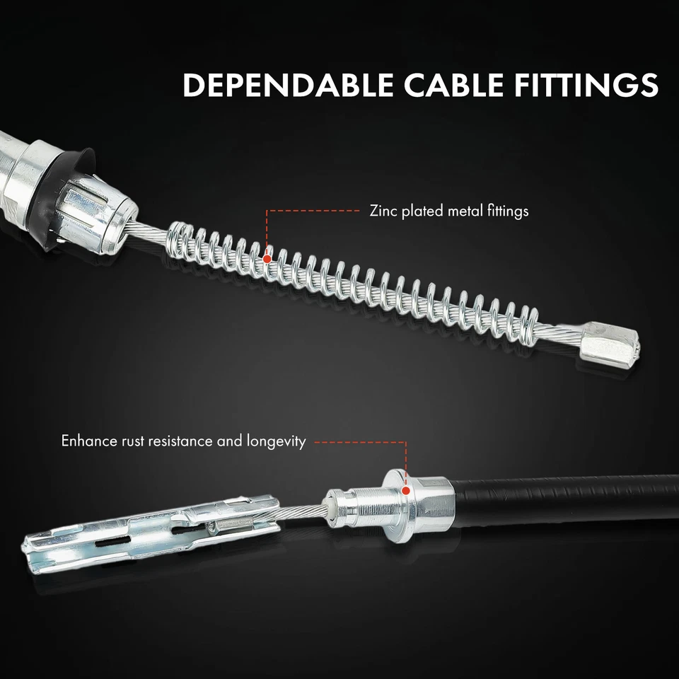 2x Cable de freno de estacionamiento trasero izquierdo y derecho para Dodge Intrepid 98-04 Chrysler LHS Foto 4 de 4