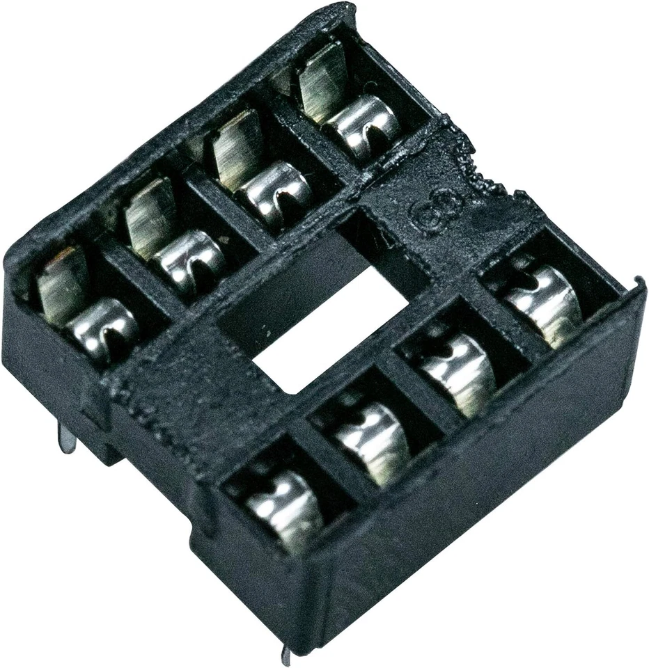 10件装Dip-8 IC插座焊料类型双排8PIN DIP集成电路dip8 — 第 2/4 张图片