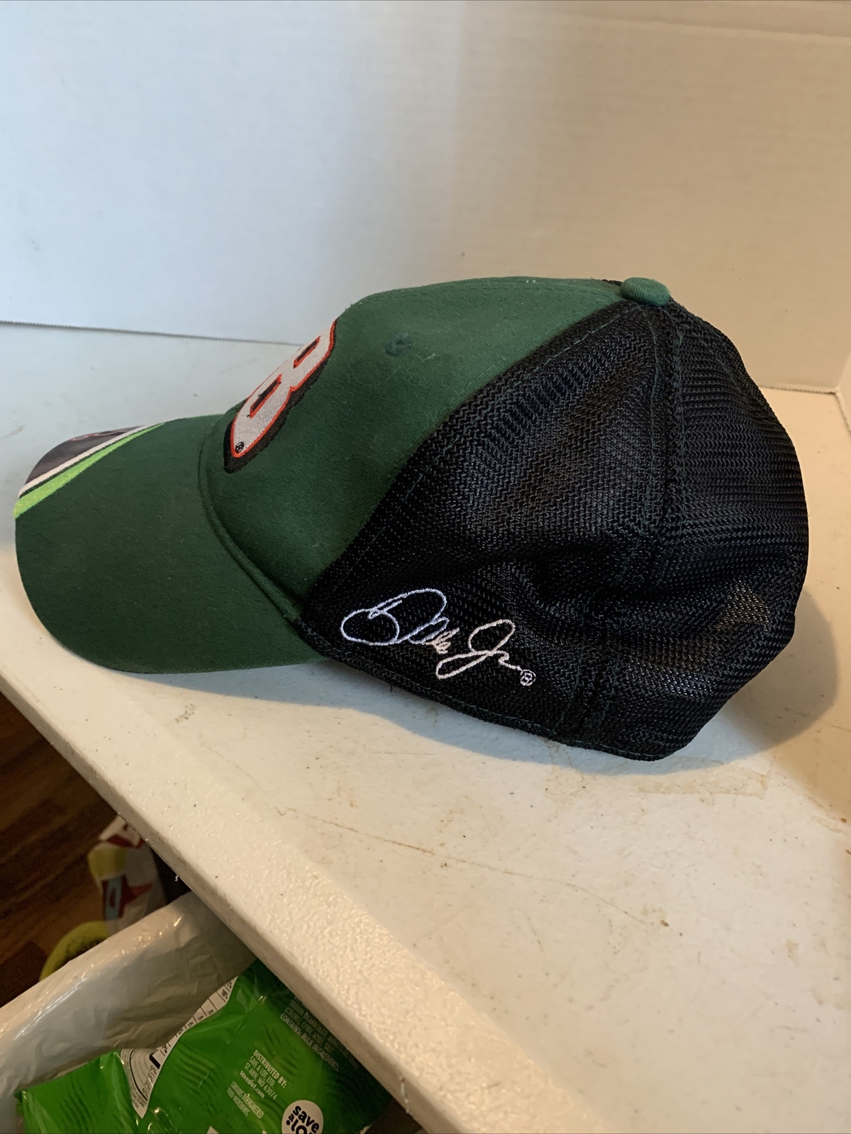 Amp Energy Dale Jr 88 Nascar Green Baseball Cap Hat A… Gem