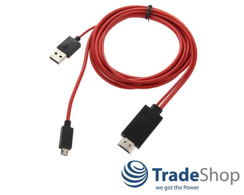 Micro USB MHL auf HDMI Kabel Adapter 1080p HDTV HDCP für Samsung Galaxy S2 G - Photo 2/5