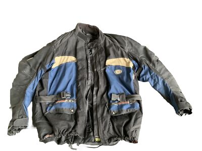 Motorradjacke  All Seasons  Hein Gericke  XXXL  Protektoren blau schwarz Sheltex