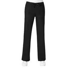 Maevn Black Scrub Pant M9626 Cargo Straight Leg Drawstring Elastic XXS - XXL