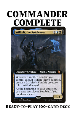 Wilhelt, the Rotcleaver ZOMBIE TRIBAL Magic MTG Custom Commander Deck | eBay
