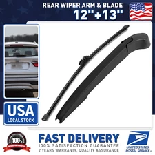New Rear Windshield Back Wiper Arm Blade Set 12"+13" OEM Replacement All Season