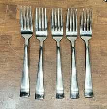 Oneida Avery Dinner Forks lot of 5 Stainless Steel 8"
