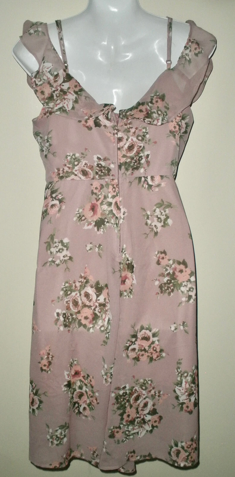 VETEMENTS #1045 Charlotte Russe Lilla Lavanda Viola Foderata Floreale Fluida Femminile S