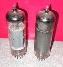 Pair 6Bq5 El84 Rca Wards Radio Audio Receiver amp vacuum tubes Tested Good Used
