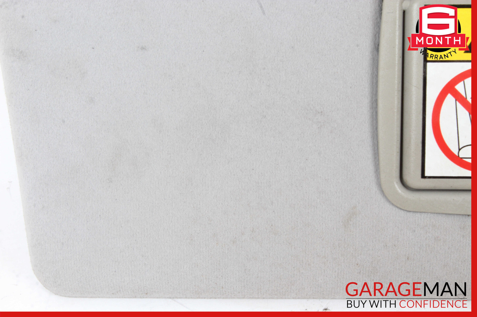 03-18 Maserati Quattroporte M139 Right Side Sun Visor Shade Suede OEM