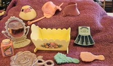 Vintage My Little Pony Accessories, Saddles, Bed, Etc.