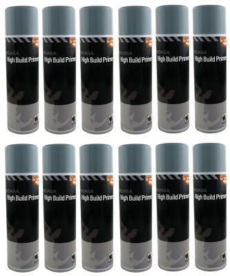 12 x Indasa Grey One Pack High Build Primer auf Acrylbasis 500 ml Aerosol