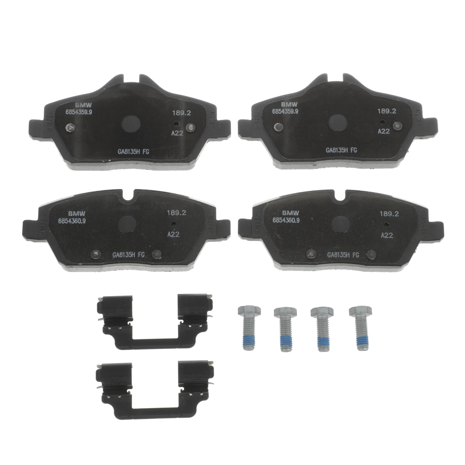 Genuine Mini 2014-19 Cooper Repair Kit Brake Pads Asbestos-Free 34-10-6-863-292
