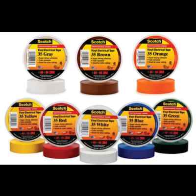 3m Scotch Vinyl Elektroband Isolierband Super 88 35 22 schwarz grau braun