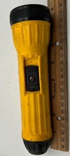 Black And Yellow Vintage Brightstar Flashlight No. 1618 MADE IN USA!